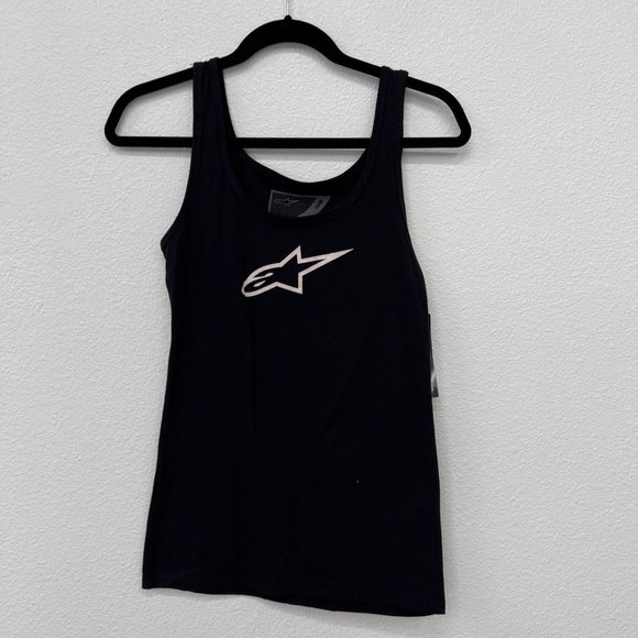 Alpine Black Tank Top with White Logo - Picture 2 of 7